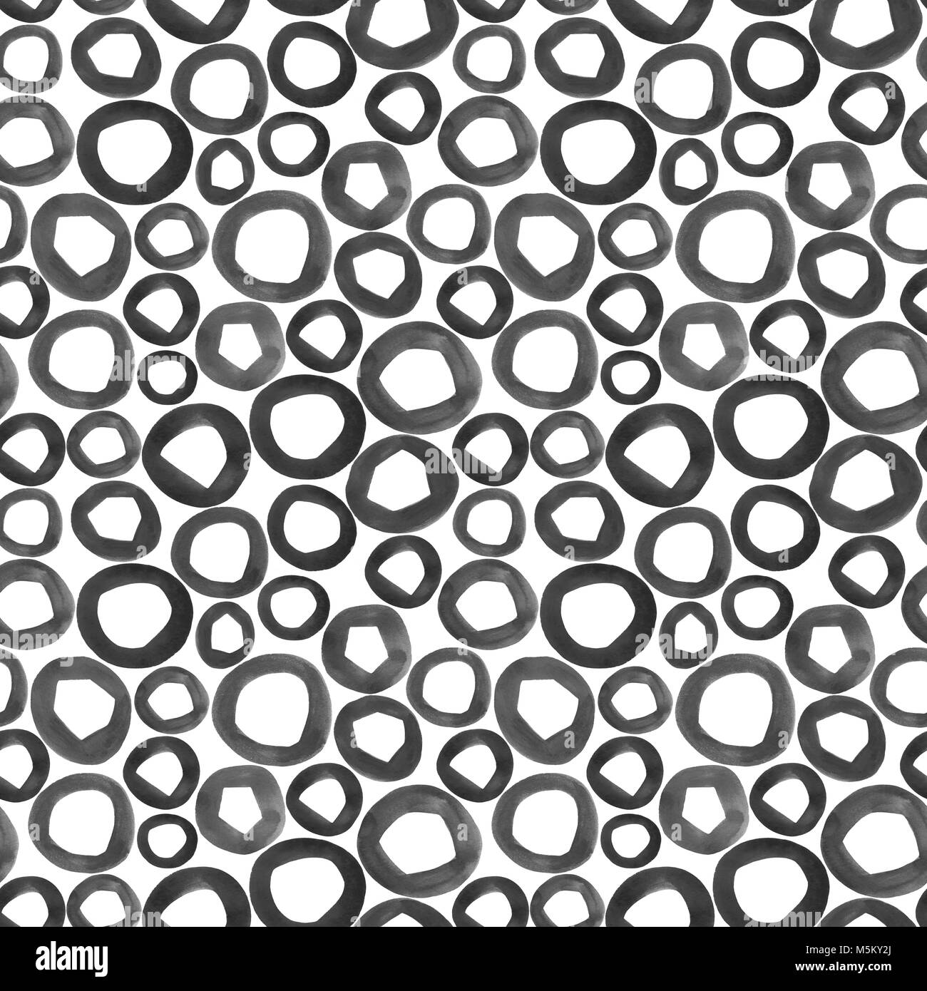 Dipinto a mano acquerello forme. Modello senza giunture. Foto Stock