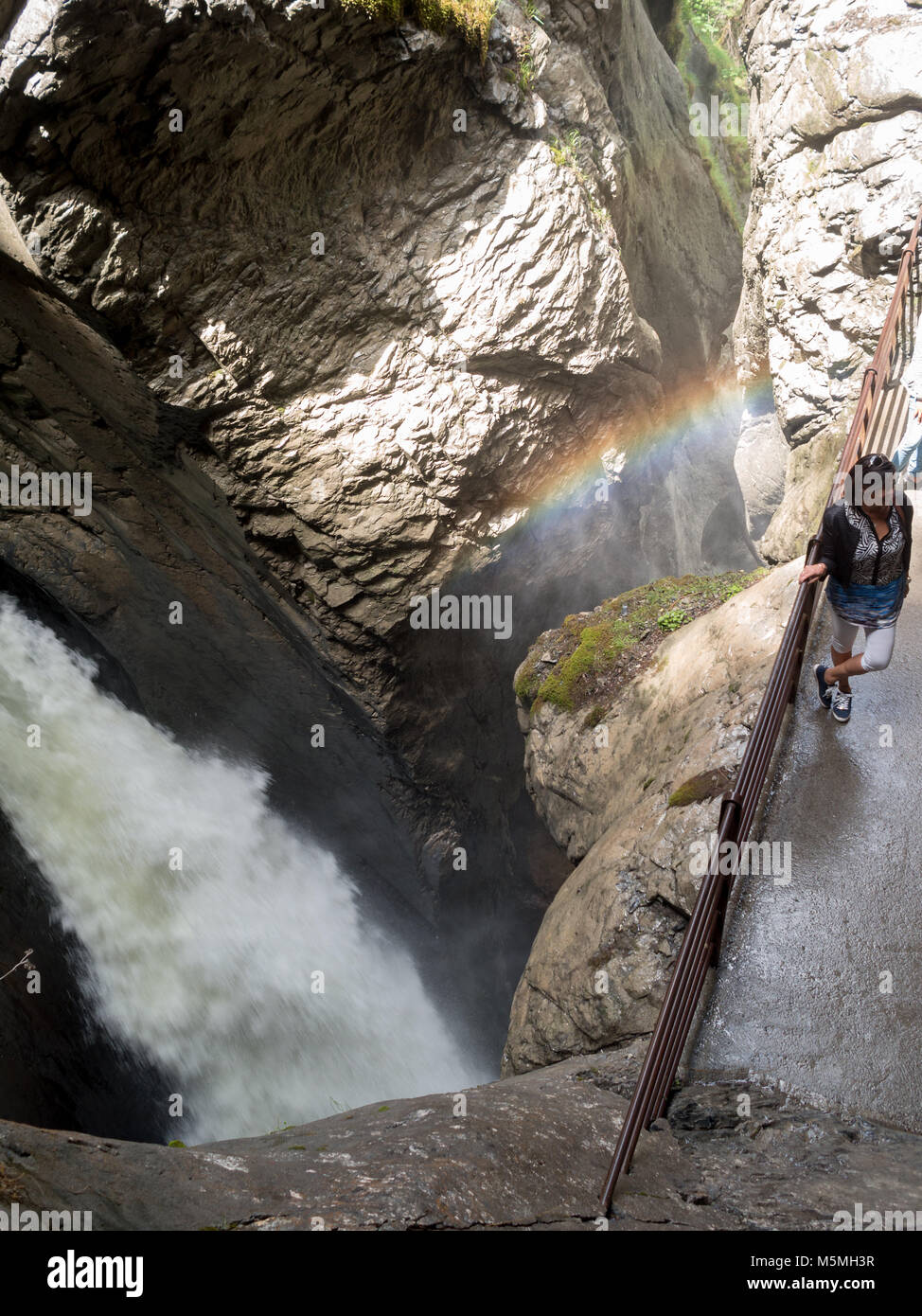 Cascate Trummelbach Foto Stock