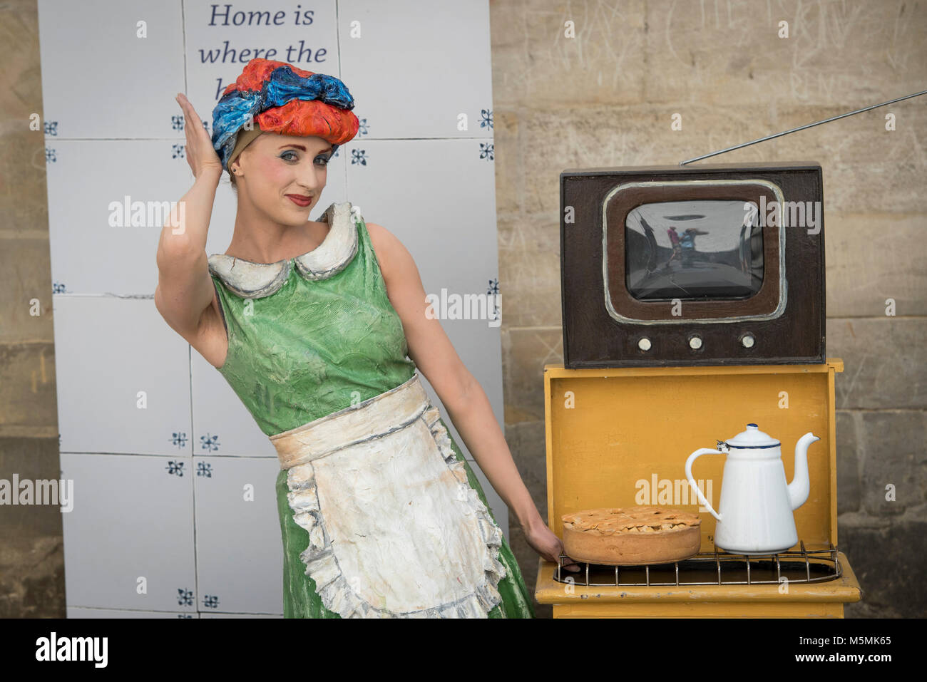 I Paesi Bassi. Valkenburg. 11-06-2017. Campionato olandese statue viventi. Foto Stock