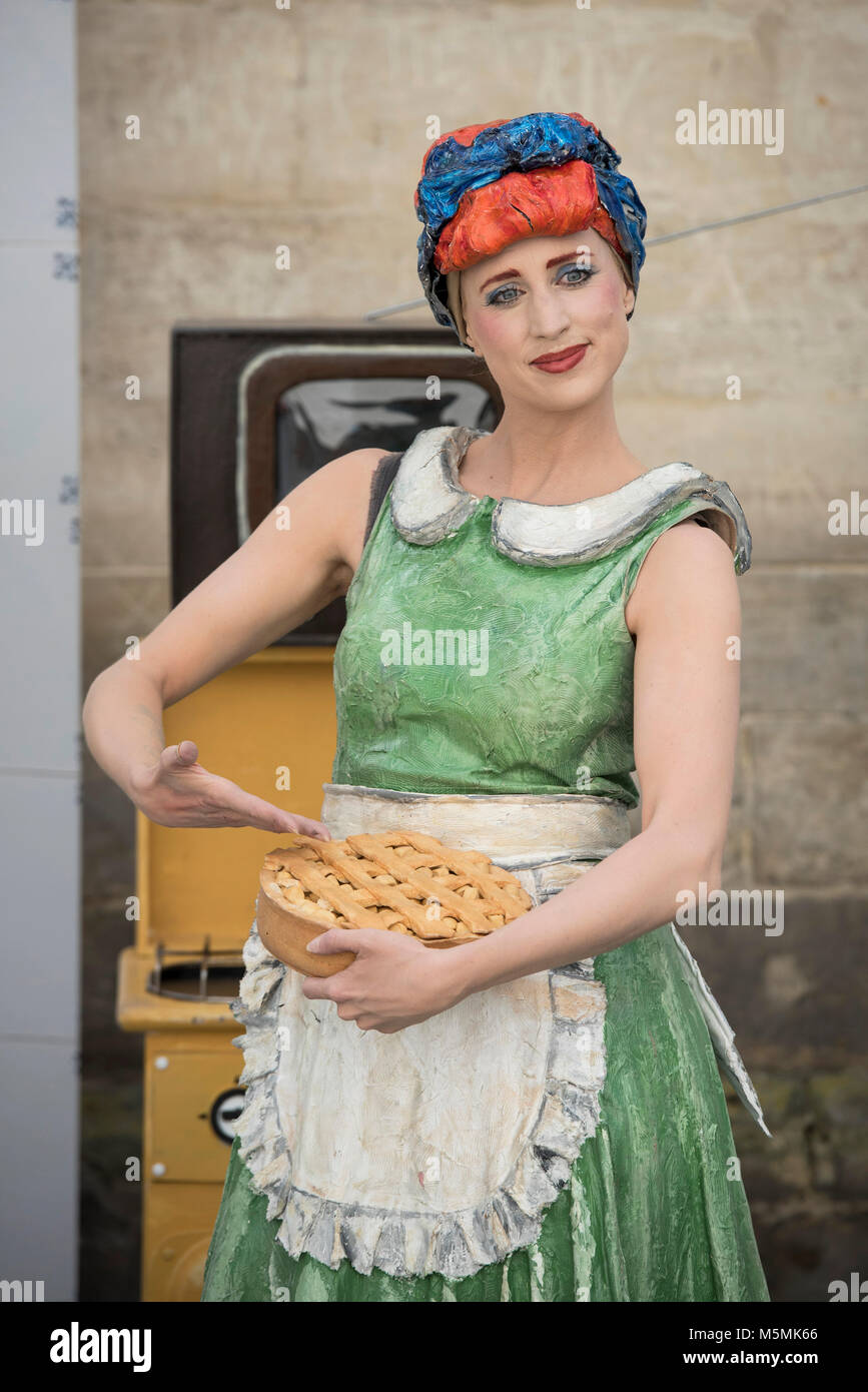 I Paesi Bassi. Valkenburg. 11-06-2017. Campionato olandese statue viventi. Foto Stock
