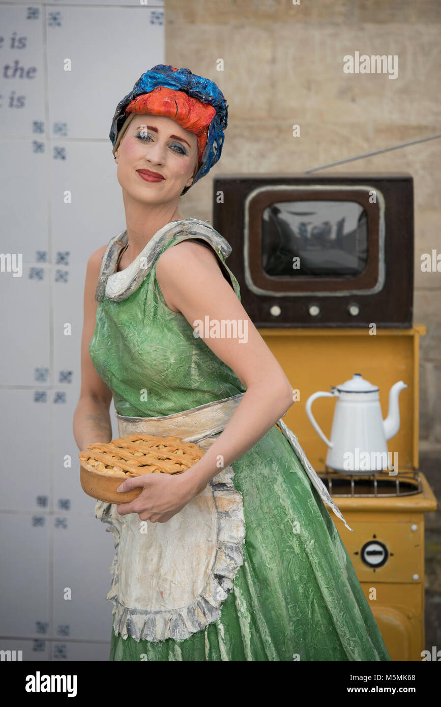 I Paesi Bassi. Valkenburg. 11-06-2017. Campionato olandese statue viventi. Foto Stock