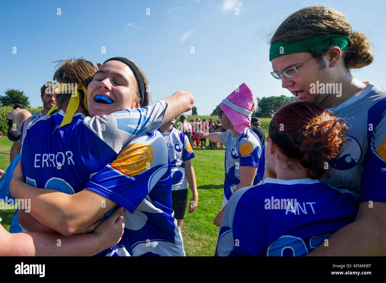 I Paesi Bassi. Lievelde. 27-08-2017.Campionato Olandese Quidditch. (Zwerkbal) Foto Stock