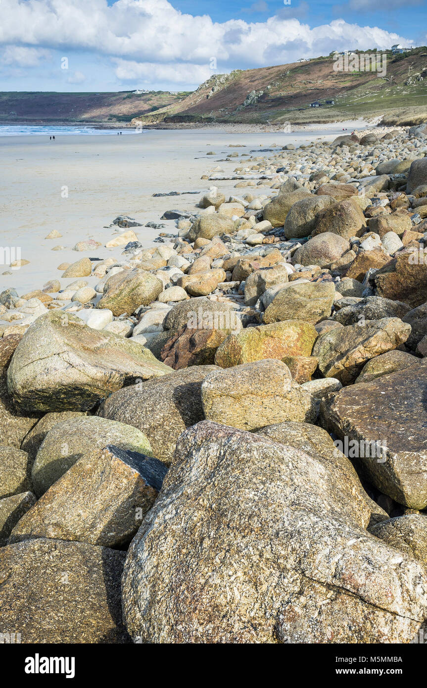 Spiaggia di Sennen Cove in Cornovaglia Foto Stock