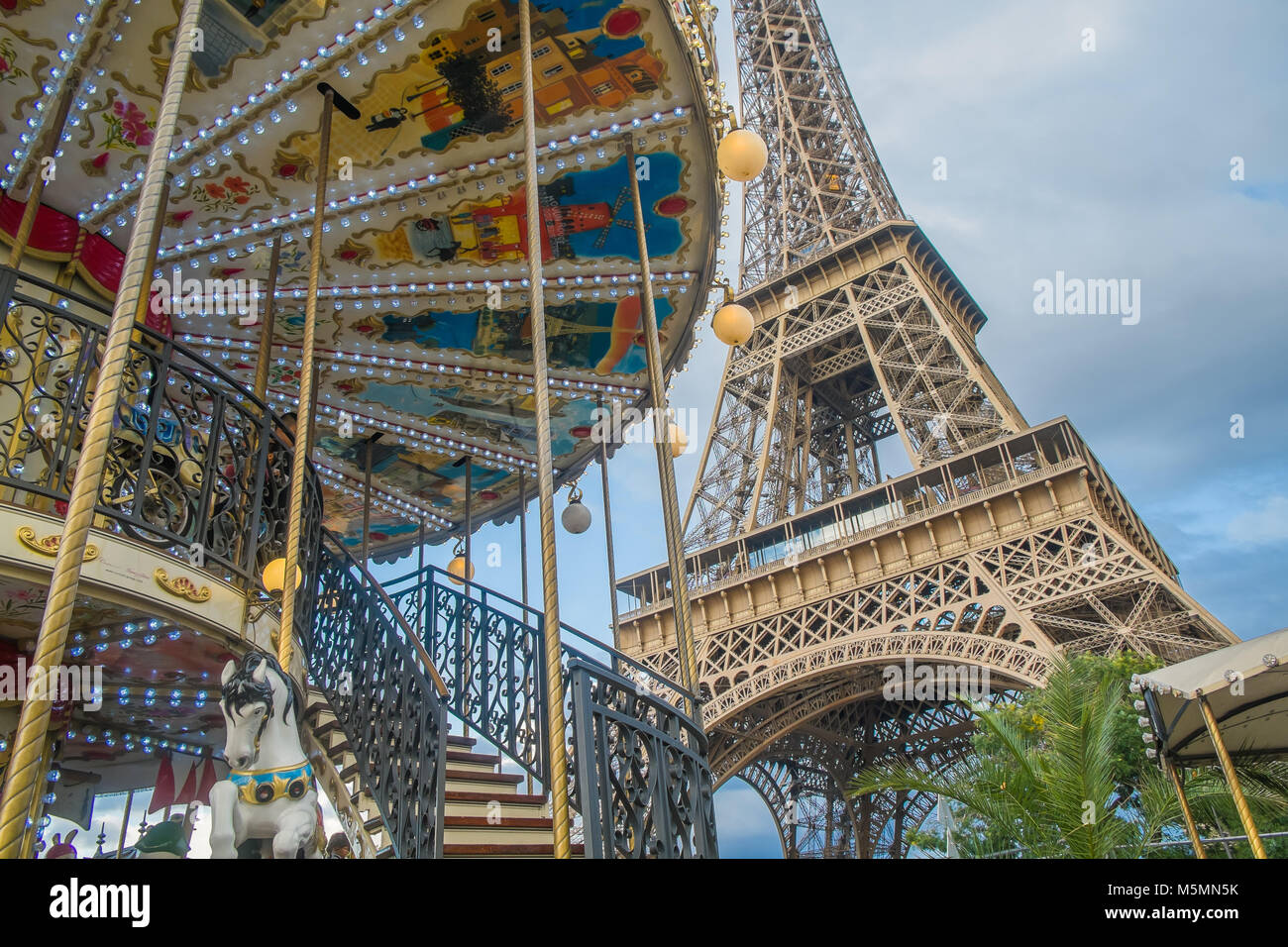 Torre Eiffel, Parigi, Francia Foto Stock