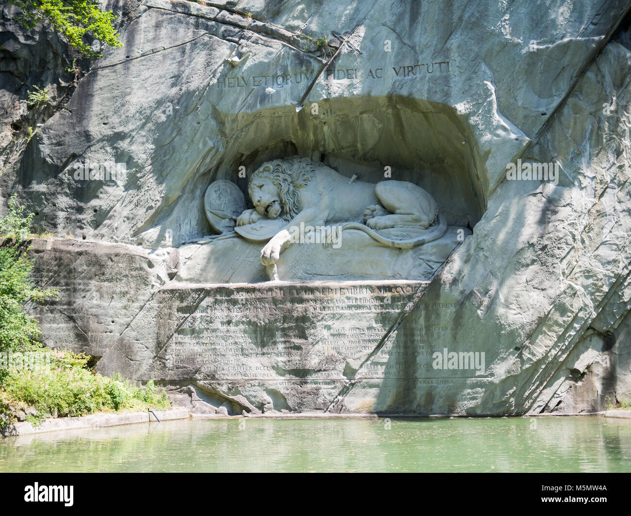 Il Monumento del Leone, Lucerna Foto Stock