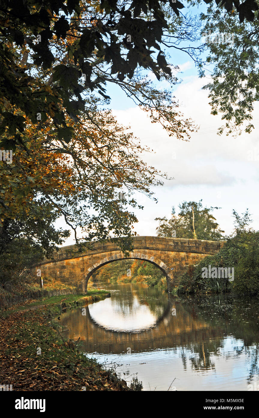 Lancaster a Preston canal a Salwick Preston Lancashire Inghilterra Foto Stock