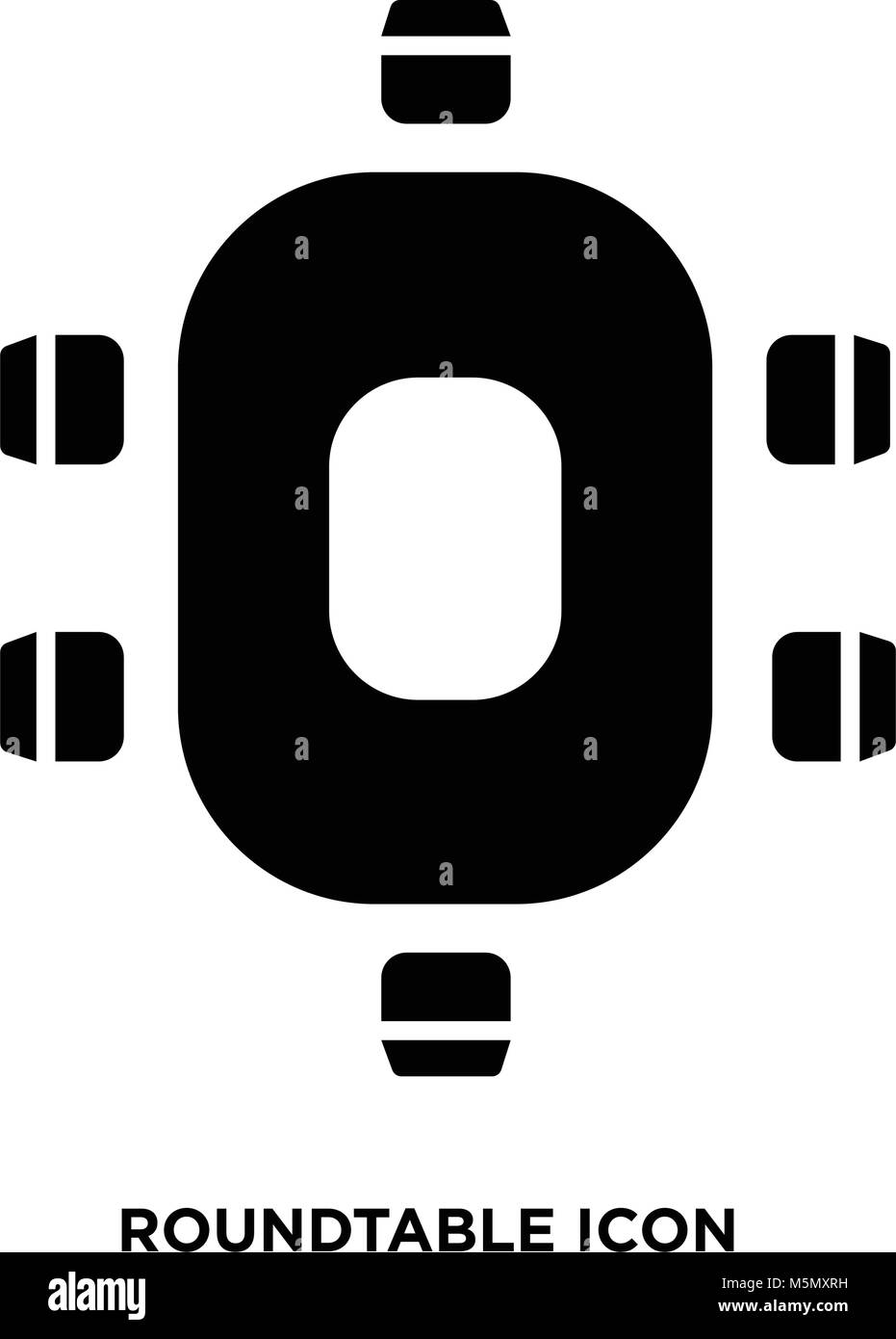 Tavola rotonda vettore icona Illustrazione Vettoriale