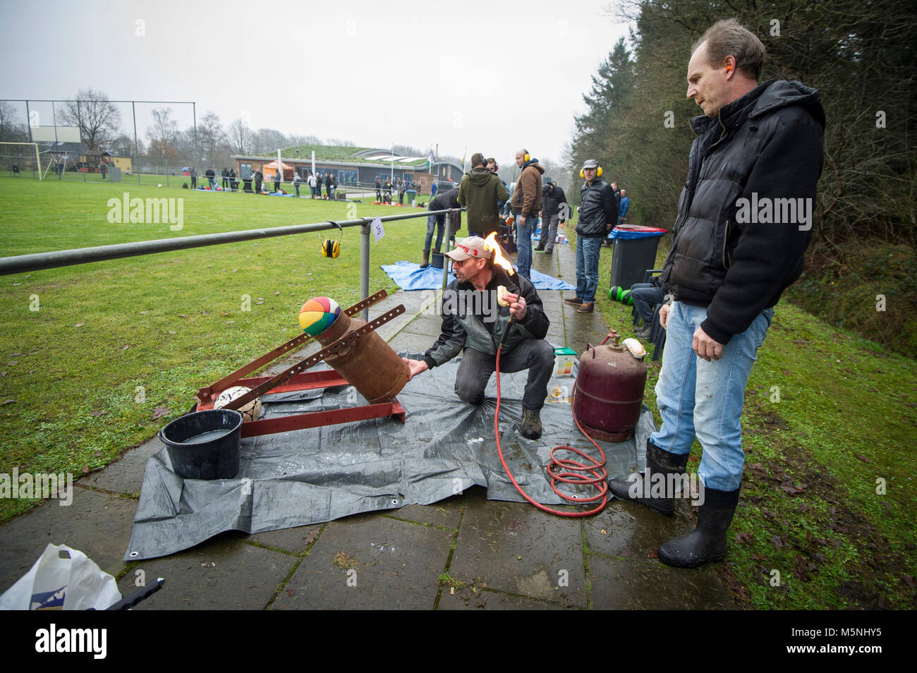 Campionato Olandese Carbide freccette, Paesi Bassi. Tiendeveen. 23-12-2017. Nederlands Kampioenschap (NK) Carbiddarten. Foto Stock