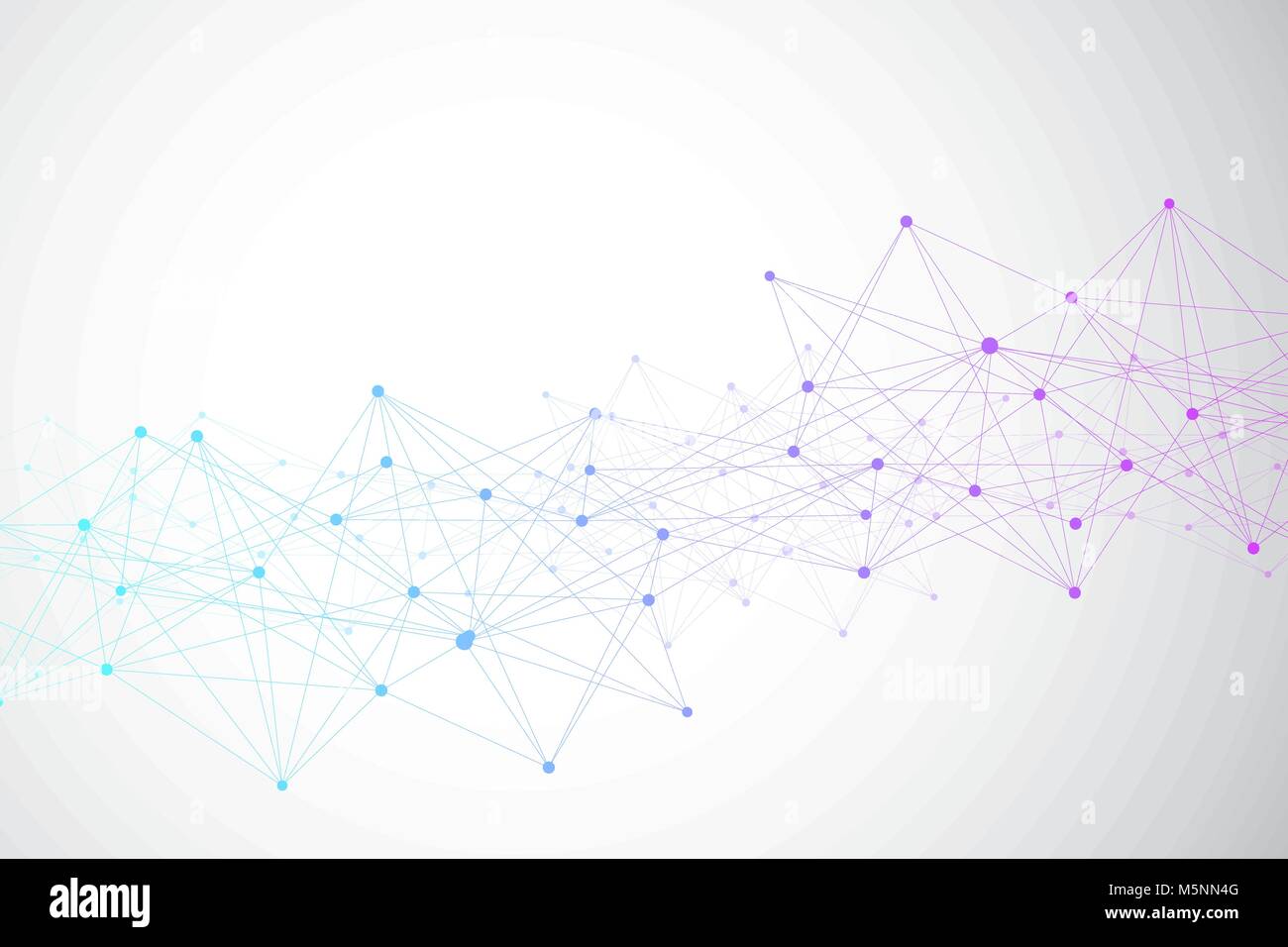 Astratta geometrica sfondo con linee collegate e punti. Grande composizione di dati. Molecola e la comunicazione dello sfondo. Sfondo grafico per il vostro design. Illustrazione Vettoriale. Illustrazione Vettoriale