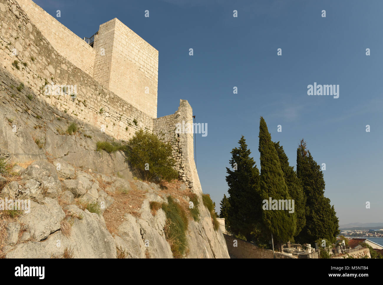 Saint Michel castle in Sibenik, Croazia Foto Stock