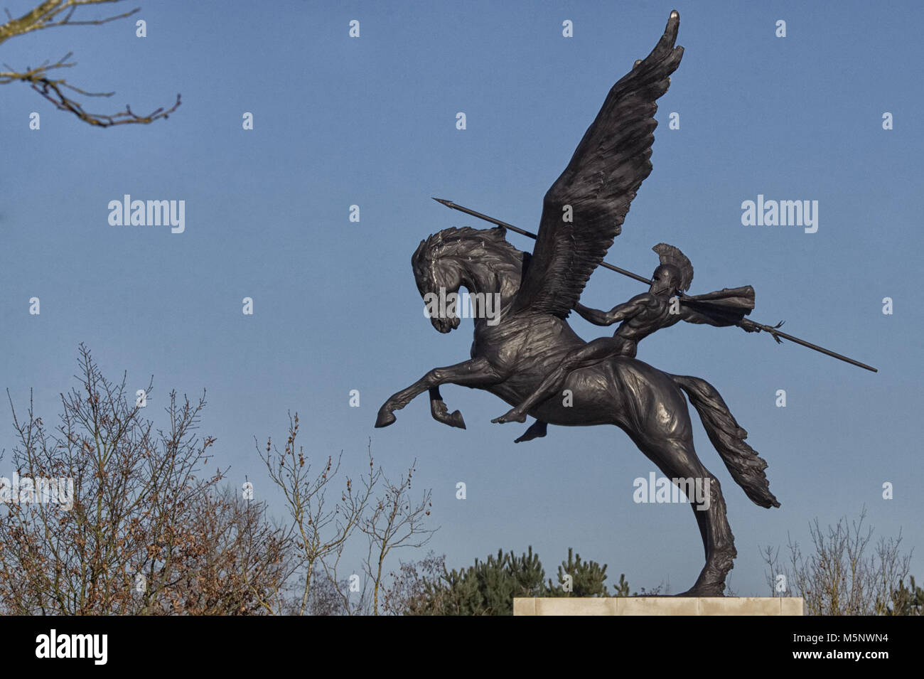 Il cavallo alato della mitologia greca Immagini Vettoriali Stock