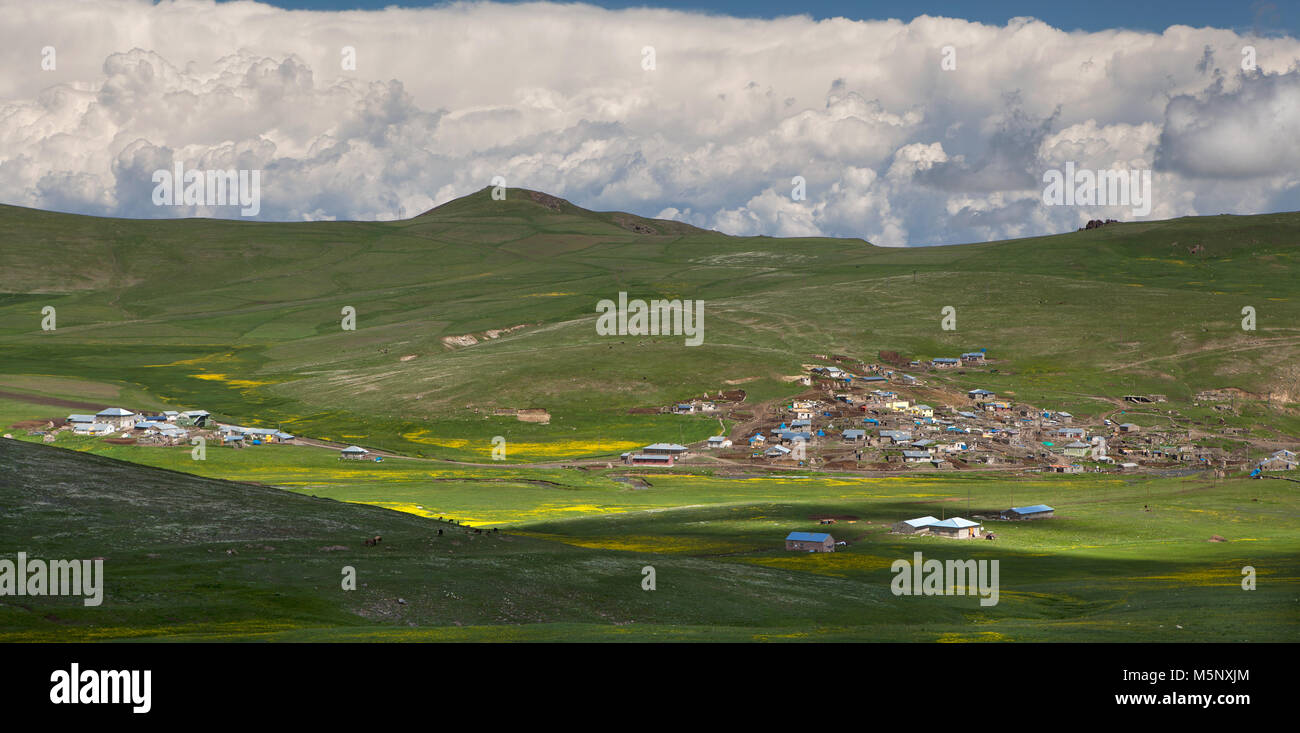 Case di villaggio e di vita agricolo Foto Stock