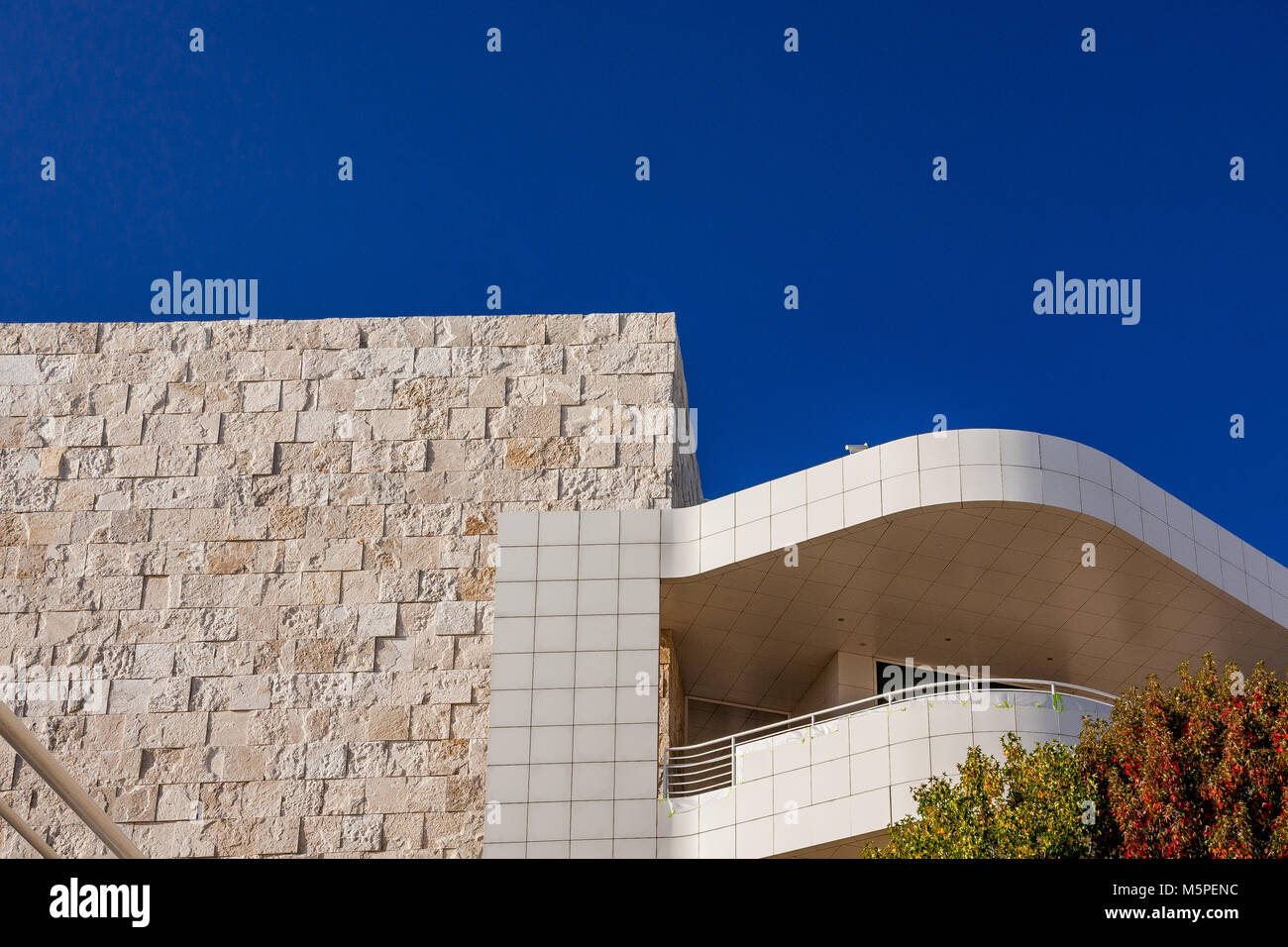 Il Getty Center, il Museo e la galleria d'arte in Brentwood, Los Angeles California, USA Foto Stock