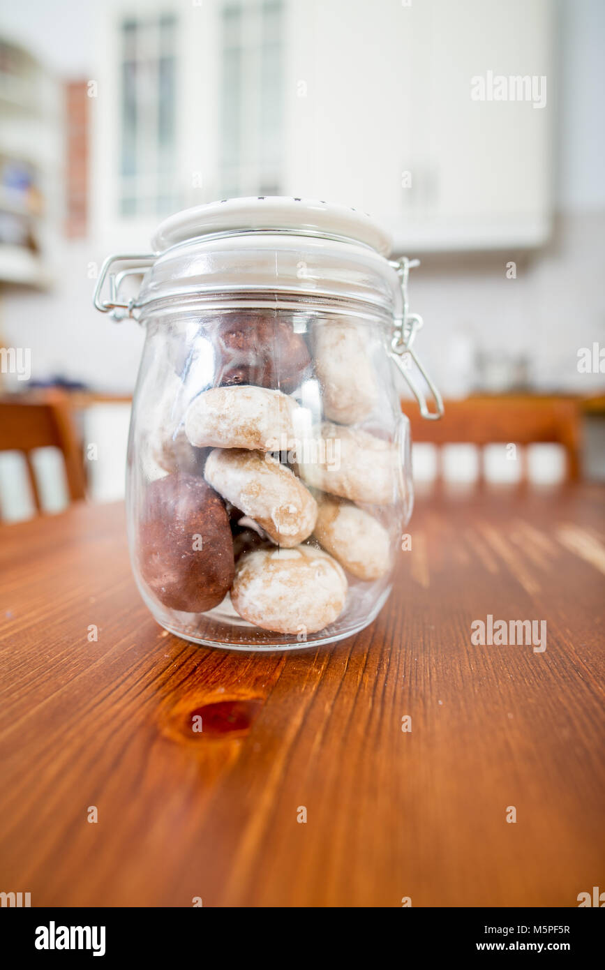 Cookie jar in cucina Foto Stock