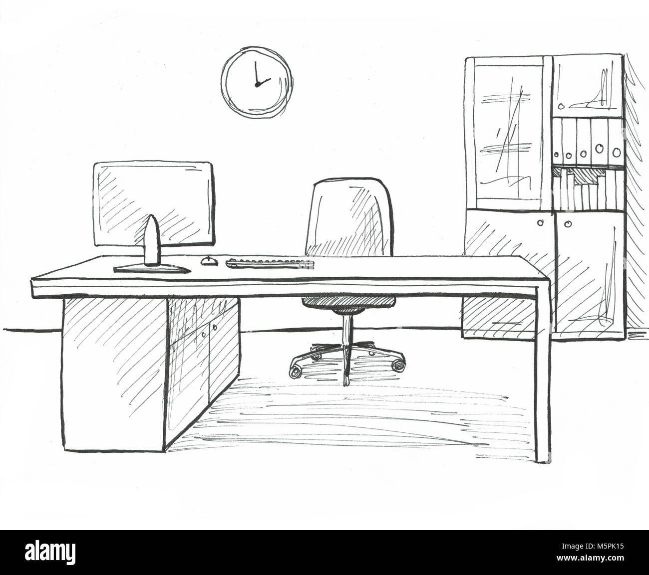 Office furniture drawing immagini e fotografie stock ad alta risoluzione -  Alamy