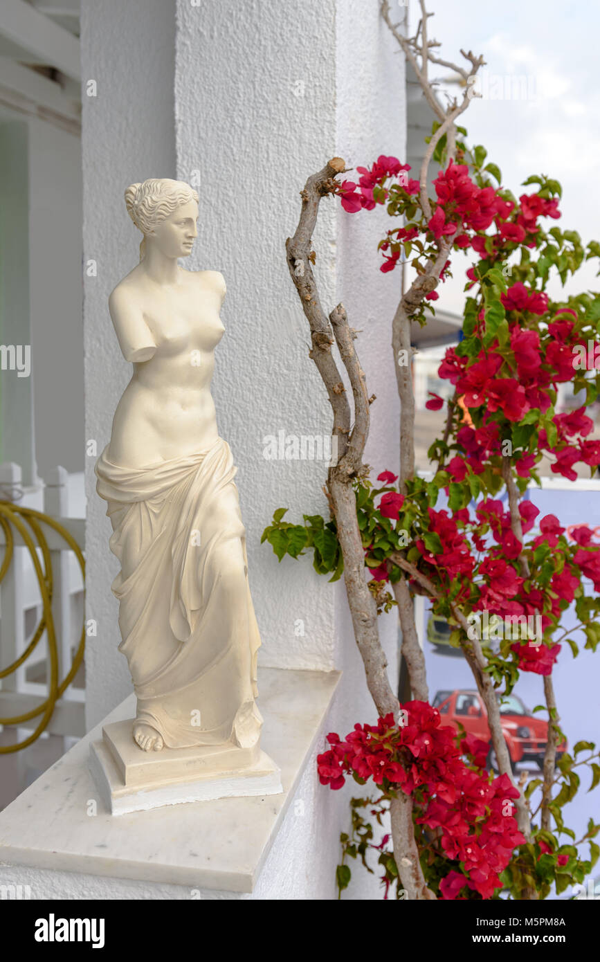 La figura esemplare di Afrodite la Venere di isola di Milos in Grecia. Isola di Milos. Foto Stock