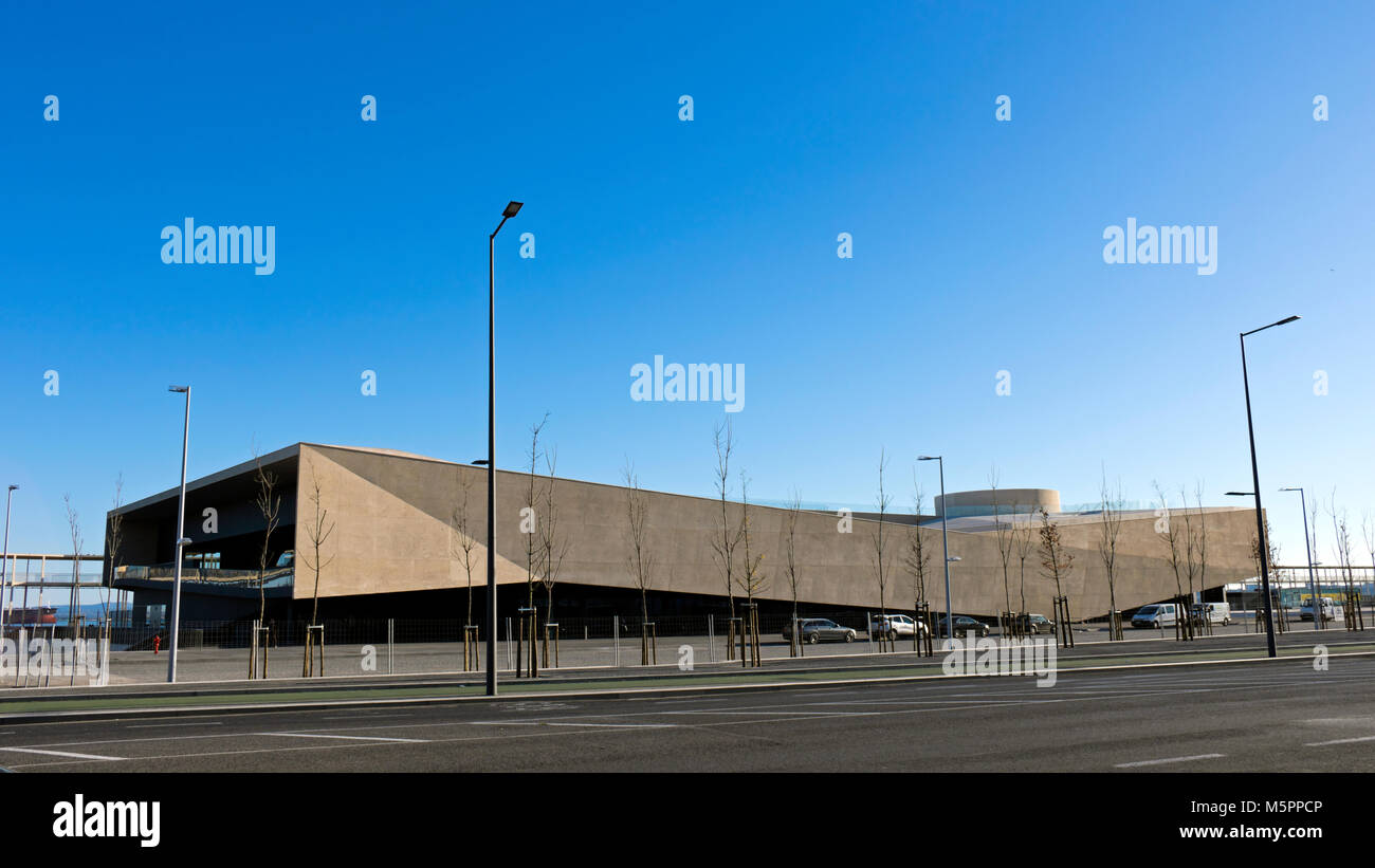 Il nuovo terminal delle navi da crociera di Lisbona, Portogallo Foto Stock