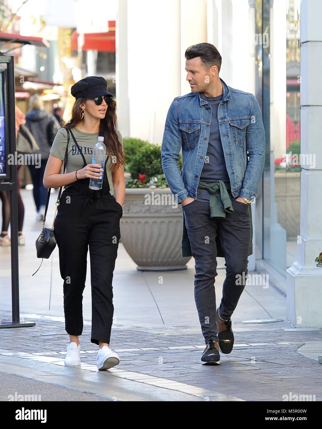 Mark Wright e moglie Michelle Keegan andare a fare shopping al Grove con: Mark Wright, Michelle Keegan dove: Los Angeles, California, Stati Uniti quando: 25 Gen 2018 Credit: WENN Foto Stock