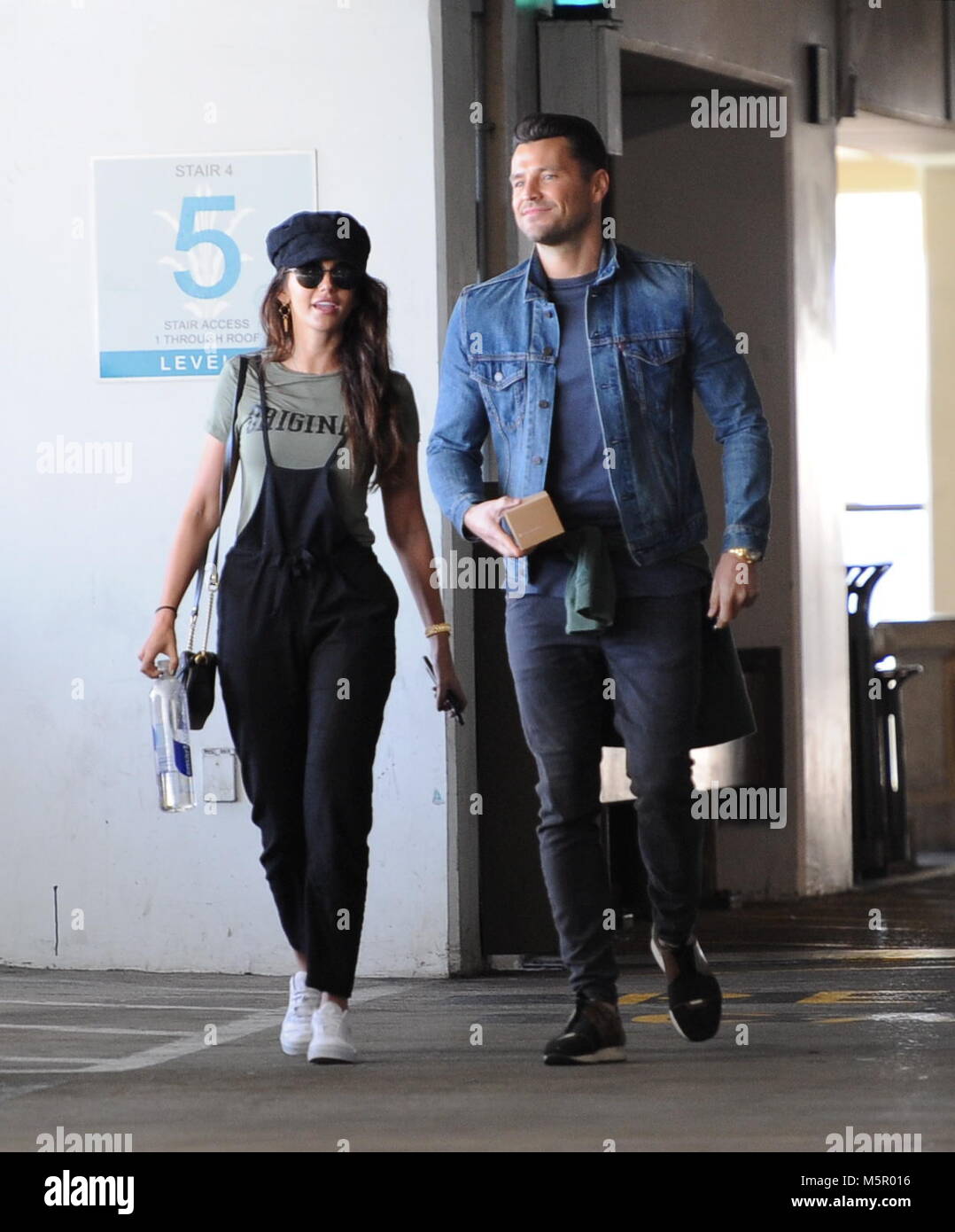 Mark Wright e moglie Michelle Keegan andare a fare shopping al Grove con: Mark Wright, Michelle Keegan dove: Los Angeles, California, Stati Uniti quando: 25 Gen 2018 Credit: WENN Foto Stock