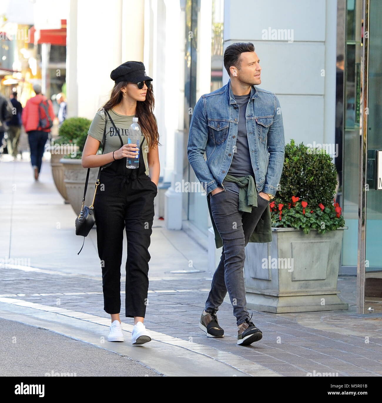 Mark Wright e moglie Michelle Keegan andare a fare shopping al Grove con: Mark Wright, Michelle Keegan dove: Los Angeles, California, Stati Uniti quando: 25 Gen 2018 Credit: WENN Foto Stock