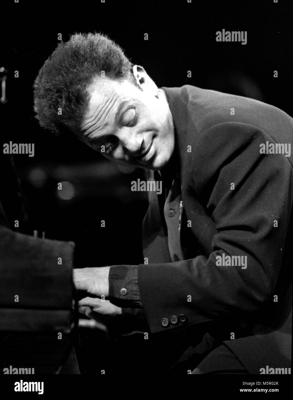 Billy Joel nell'esecuzione in Boston Garden 1990 foto di bill belknap Foto Stock