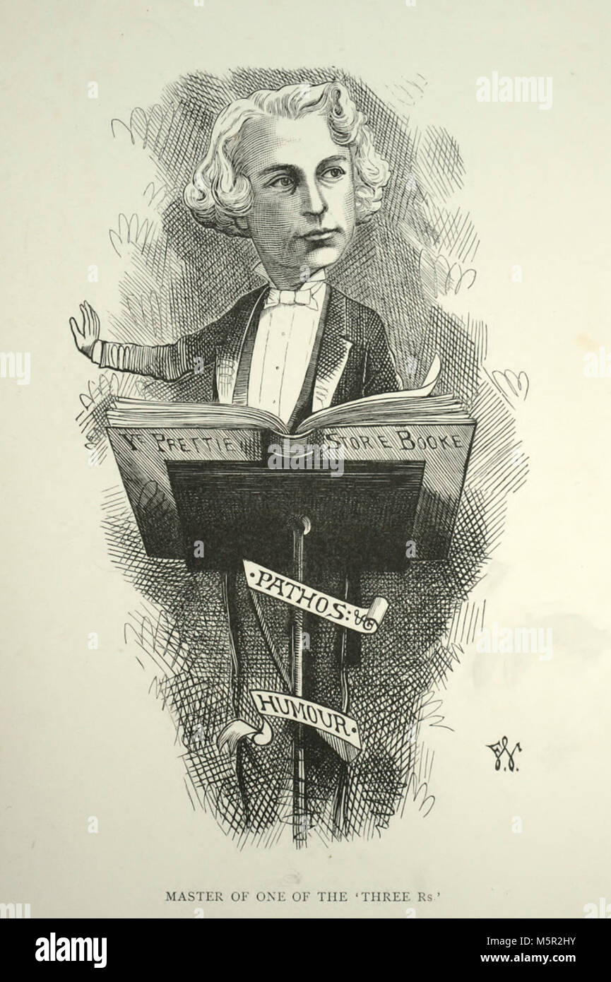La caricatura di J C M Bellew - Master di uno dei tre Rs Foto Stock