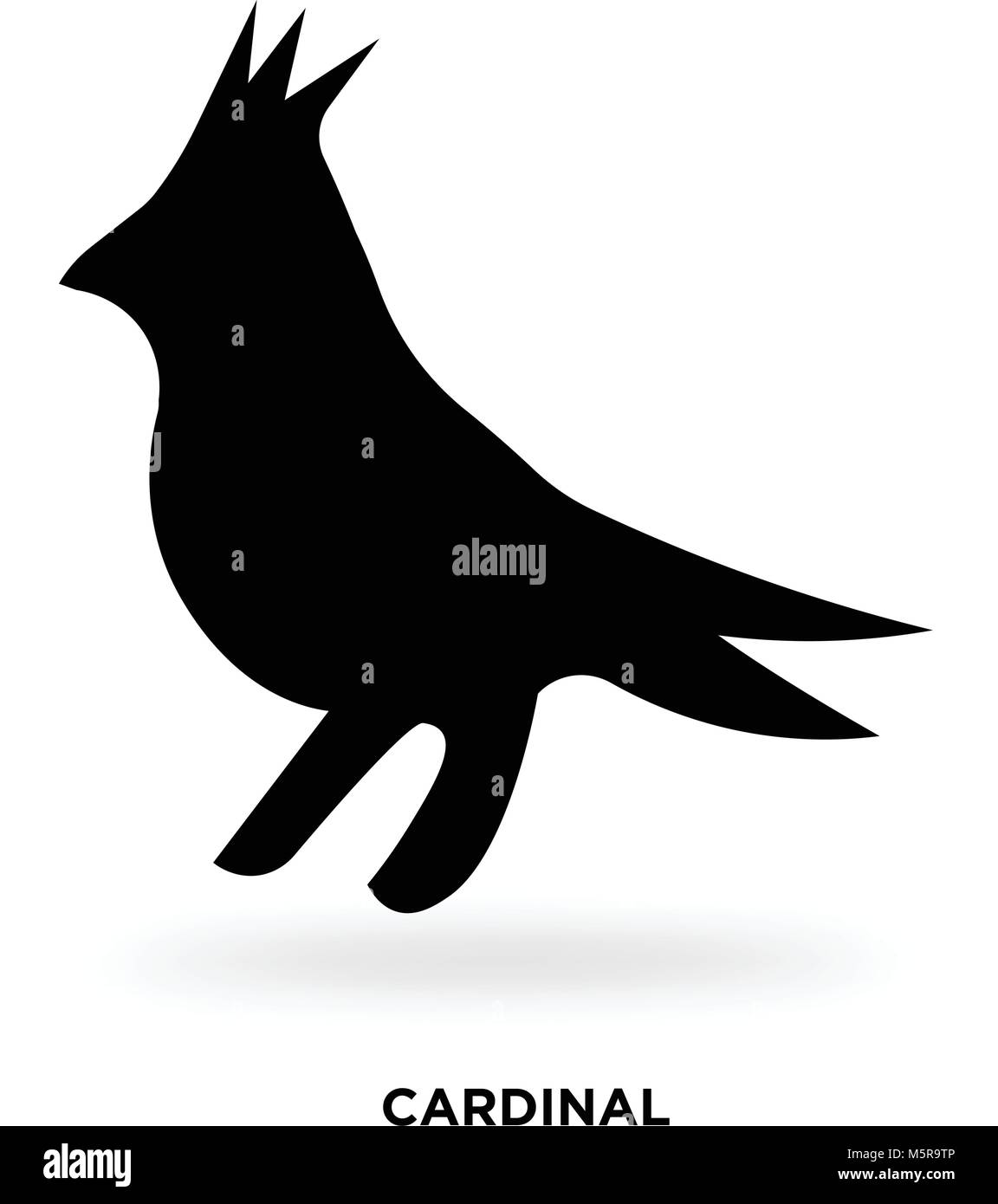 Il cardinale silhouette Illustrazione Vettoriale