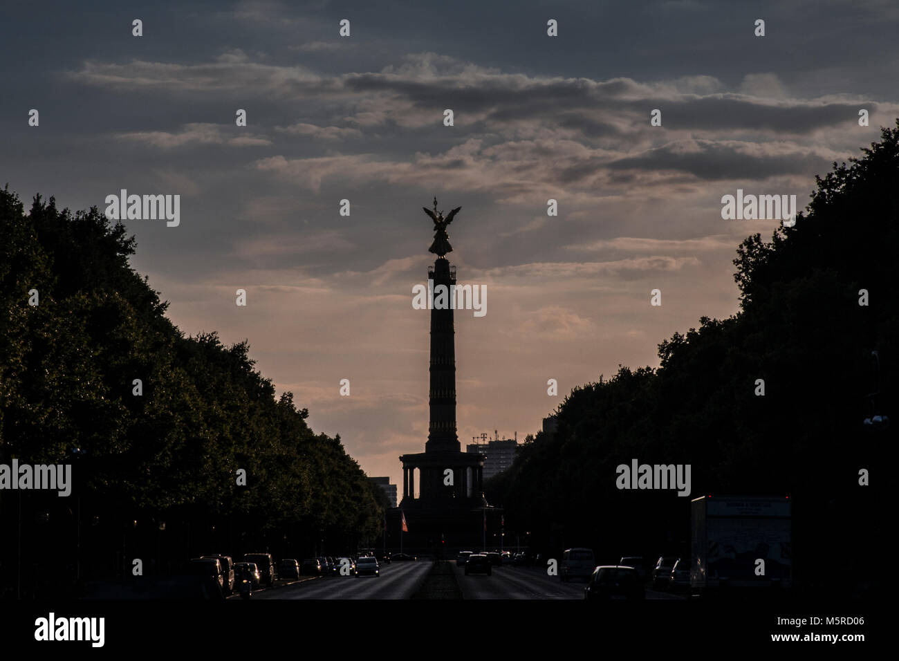 La Siegessäule, la Colonna della Vittoria di Berlino, Germania Foto Stock
