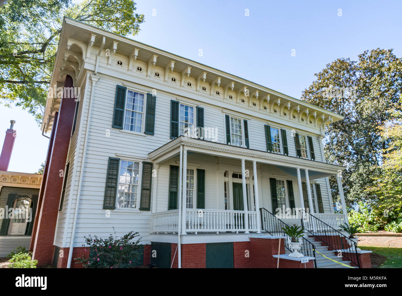 MONTGOMERY, AL - 30 ottobre 2017: Prima Casa Bianca della Confederazione si trova a Montgomery in Alabama Foto Stock