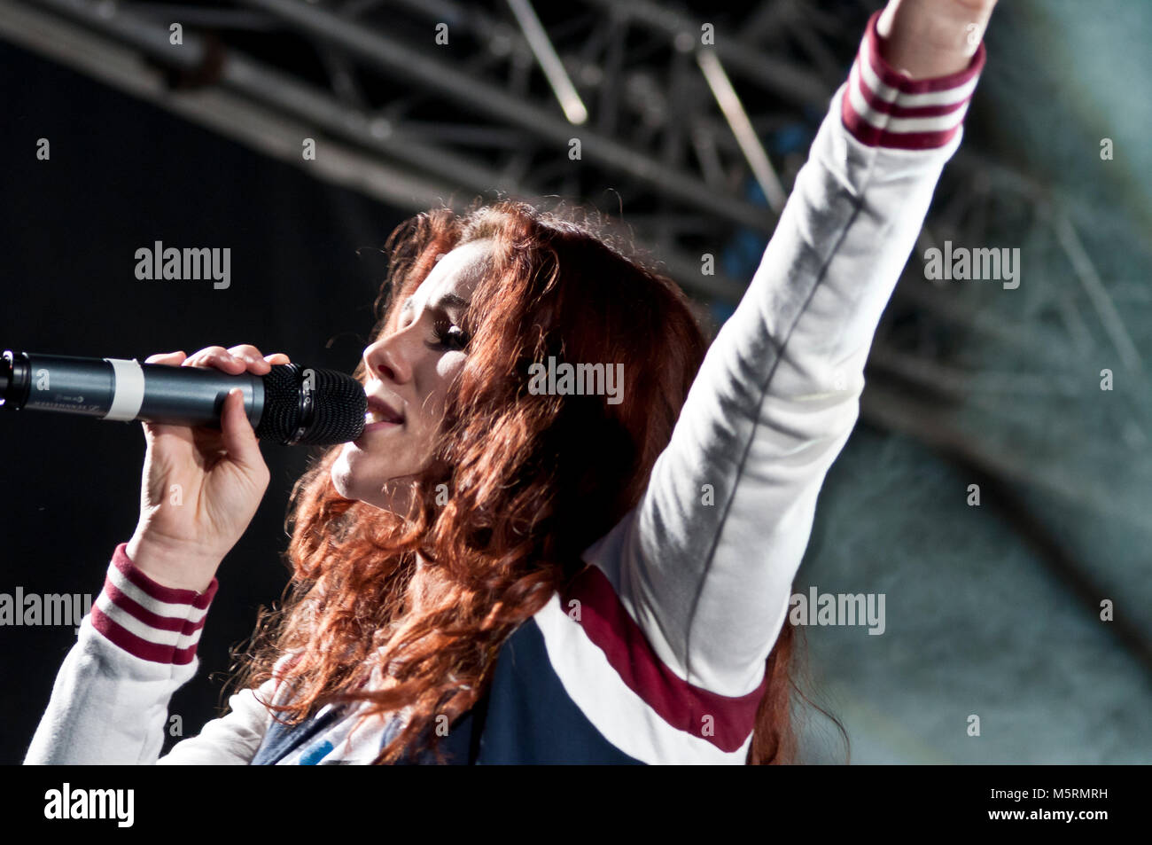 Katy B all'Evolution Festival, Newcastle Foto Stock