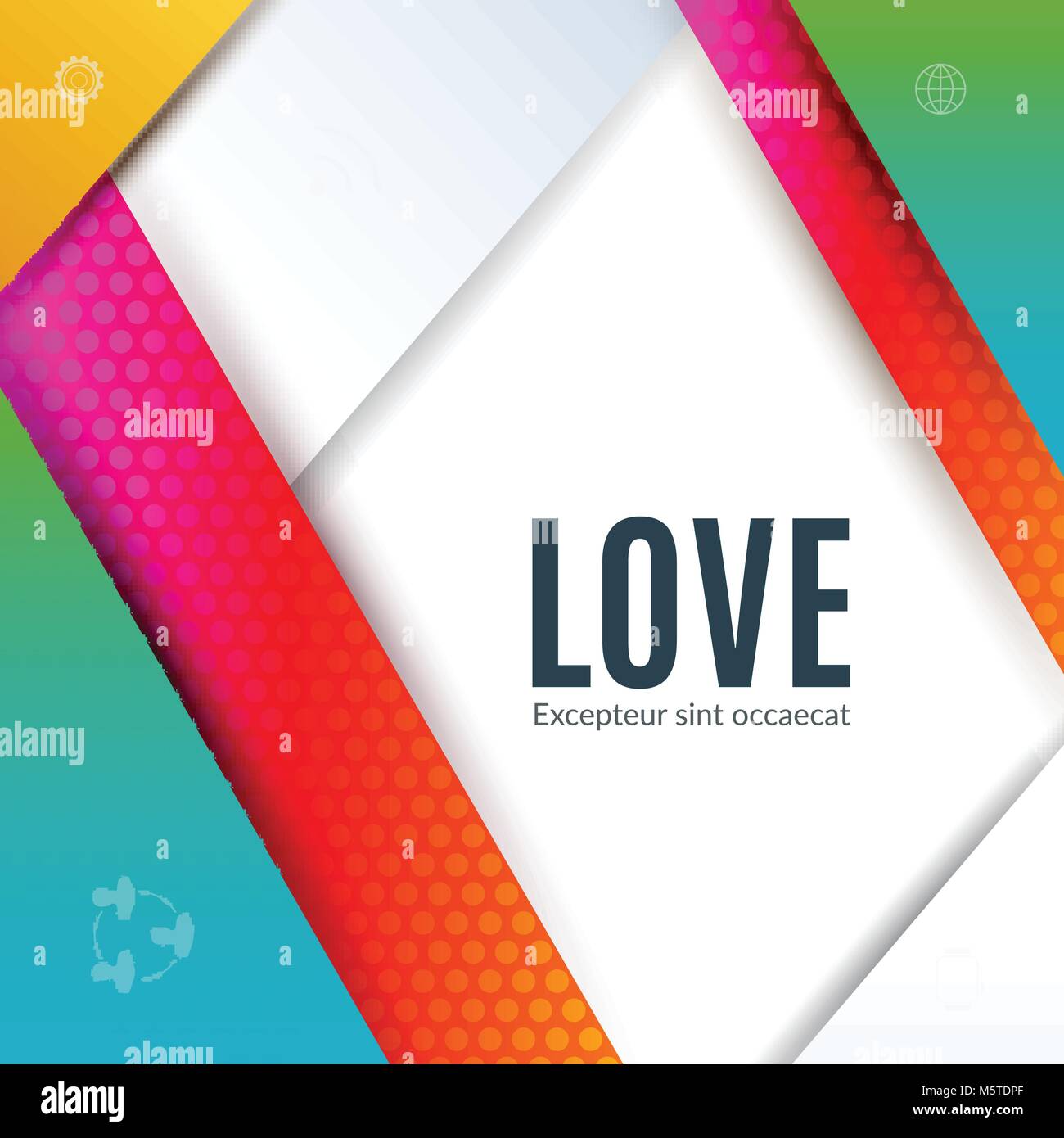 Il design del materiale astratto del vettore di elementi di design per il modello di grafica. Illustrazione Vettoriale