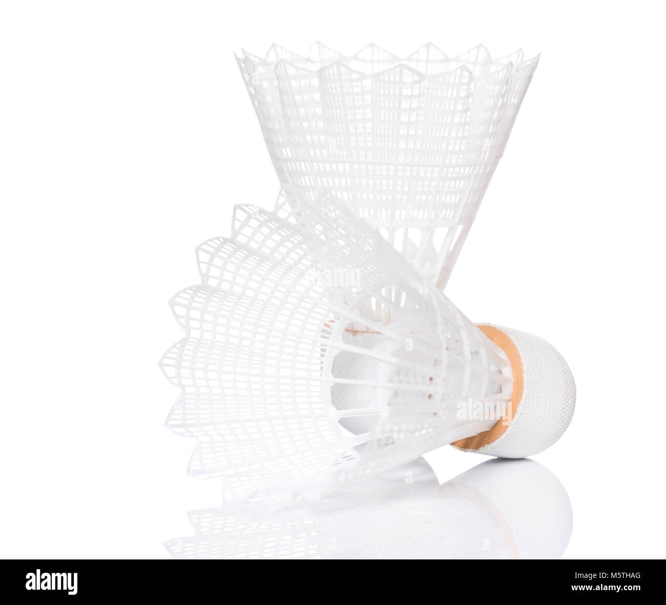 White volano per badminton Foto Stock