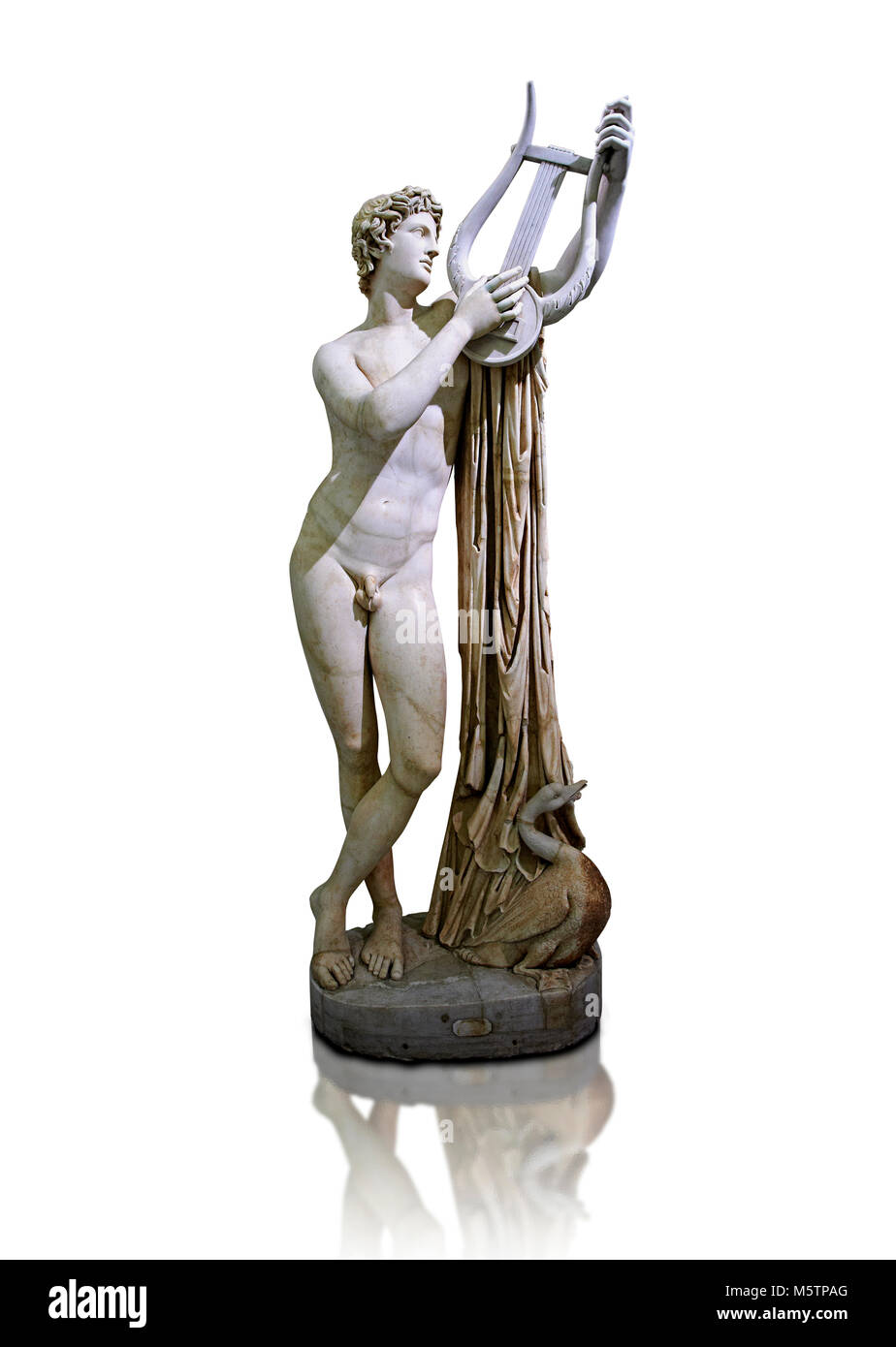 Ii secolo d.c. scultura romana di Pothos, una copia del IV secolo A.C. originale greco attribuito a Skopas di Paros, inv n. 6253, il Farnese collectio Foto Stock