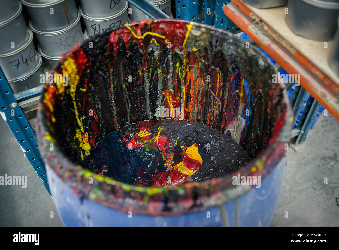 All'interno delle strutture di un giorno moderno stampanti Foto Stock