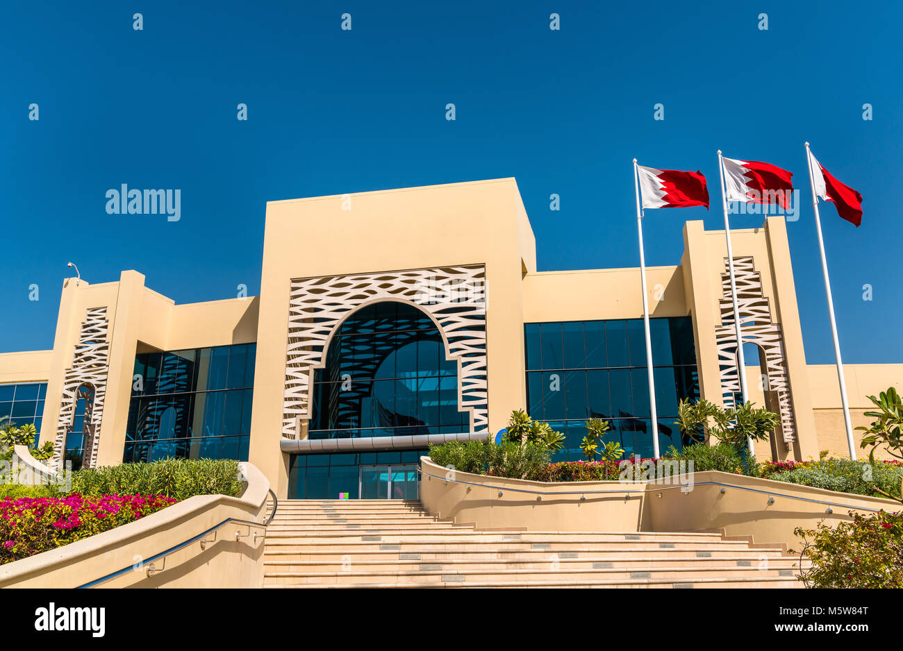 Un centro commerciale per lo shopping nella città di Muharraq, Bahrain Foto Stock