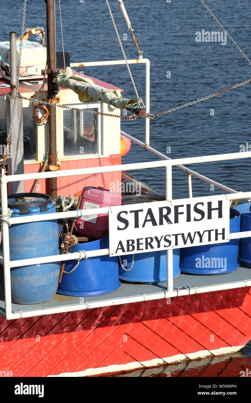 Aberystwyth barche da pesca nel porto a Aberystwyth Ceredigion REGNO UNITO Galles Foto Stock