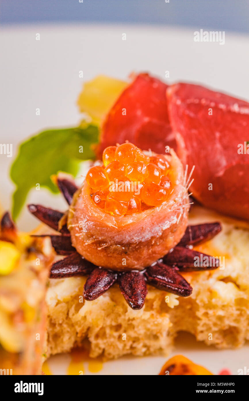 Nozze ristorante alimentare Foto Stock