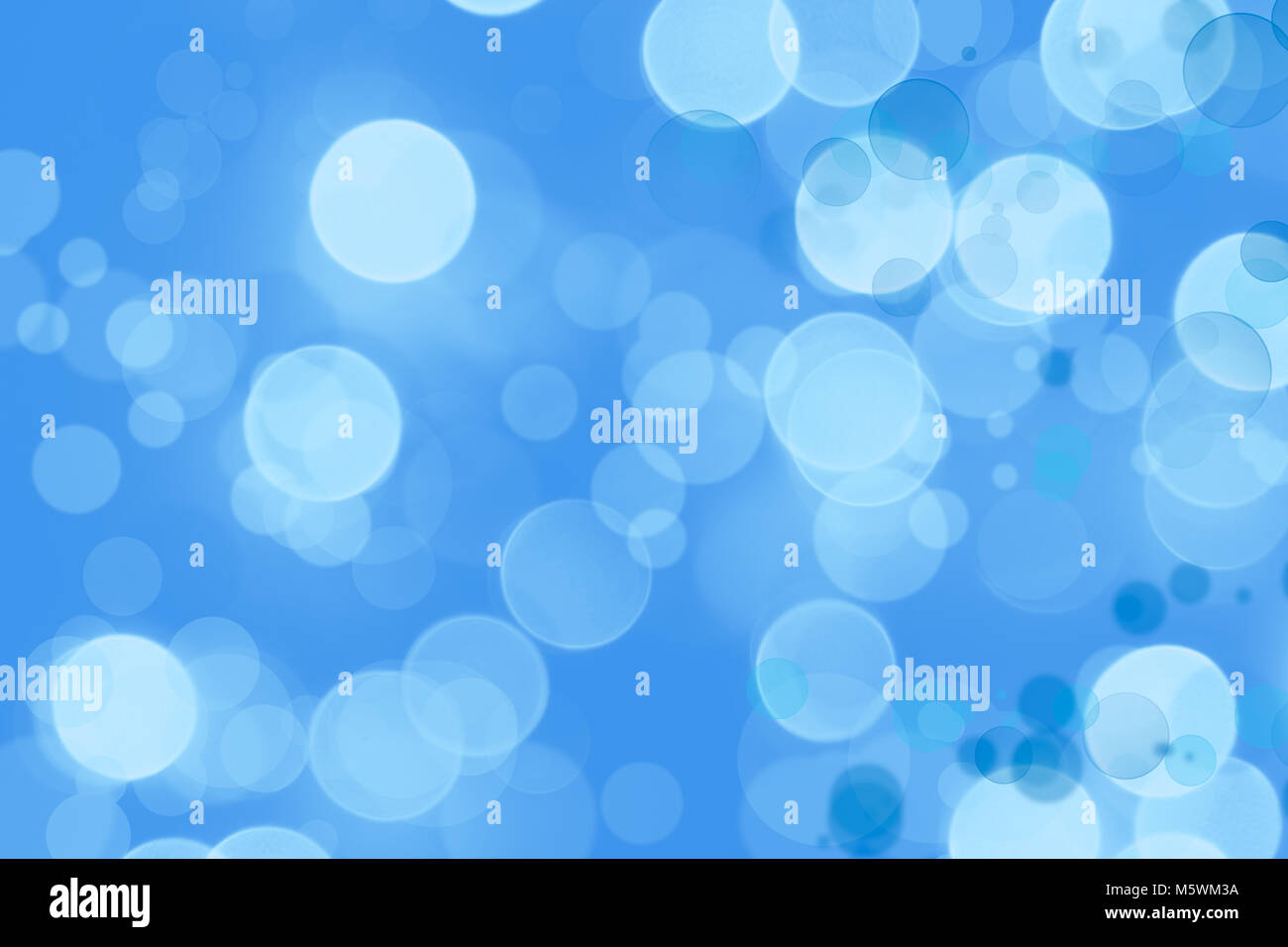 Abstract blu e bianco sullo sfondo dei cerchi Foto Stock