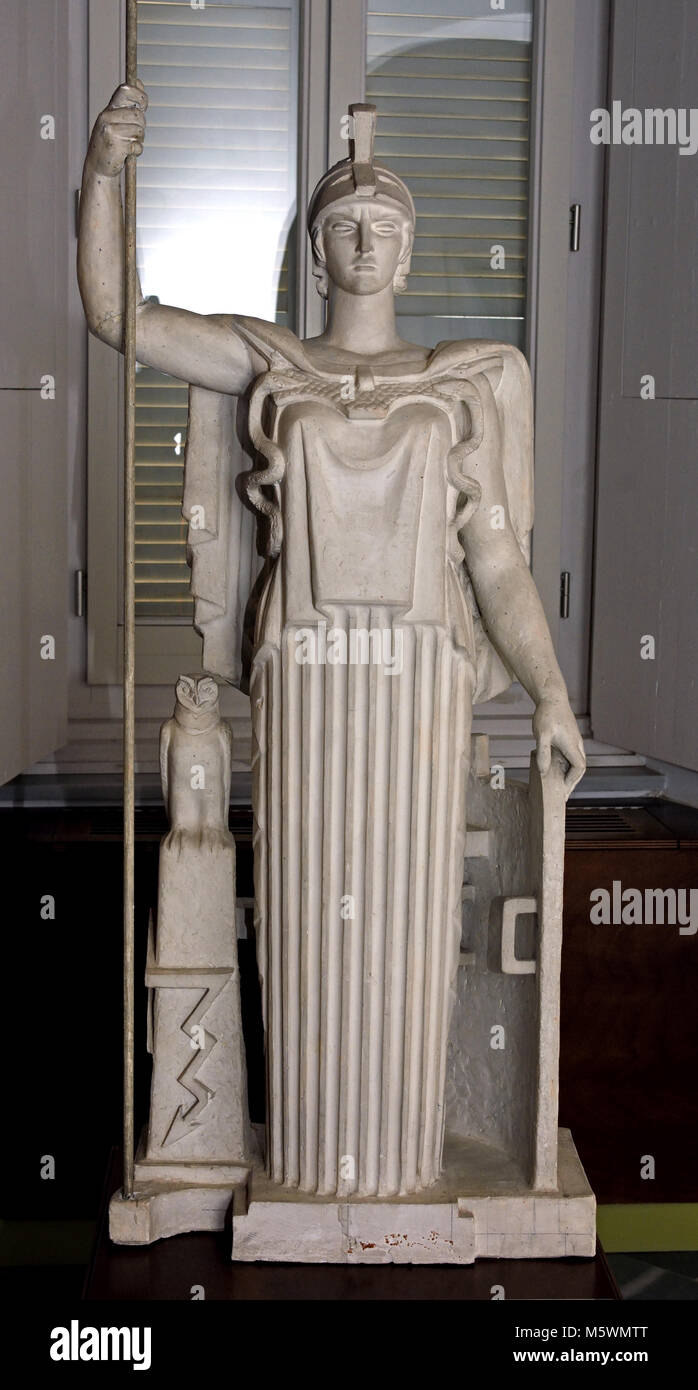 Minerva da Juan Luis Vassallo, Parodi, scultore e intagliatore, spagnolo,Spagna, 20th,secolo, Foto Stock