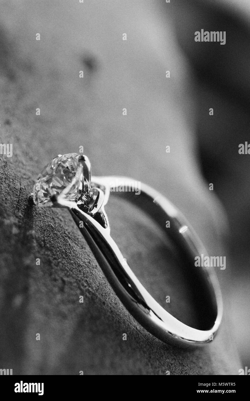 L'anello di matrimonio, corona diamantata Foto Stock