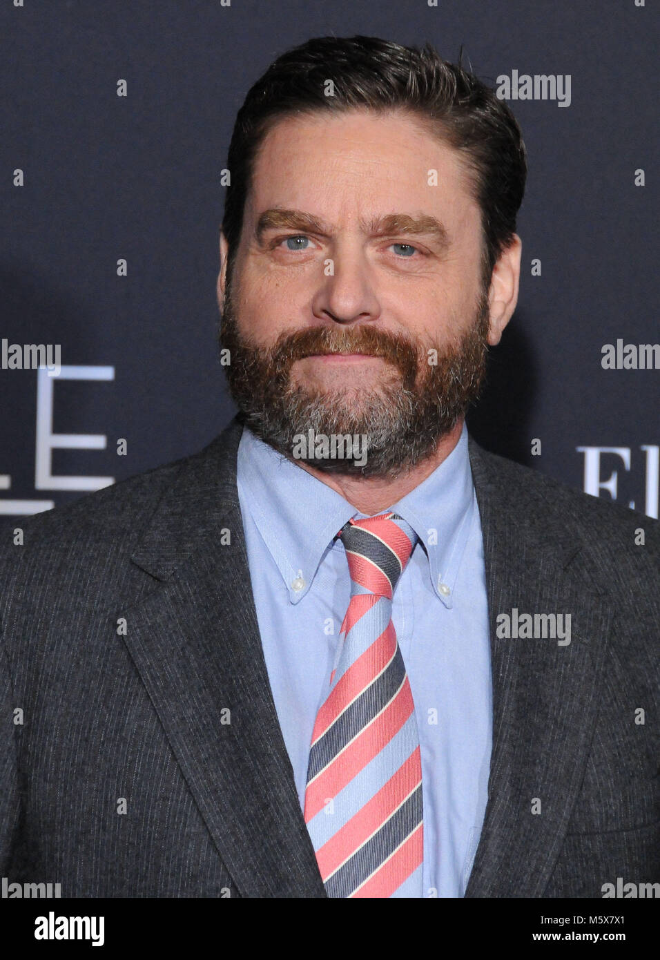 Los Angeles, Stati Uniti d'America. 26 Febbraio, 2018. Attore Zach Galifianakis assiste la Premiere mondiale di Disney's" "una grinza nel tempo" al El Capitan theater il 26 febbraio 2018 a Los Angeles, California. Foto di Barry re/Alamy Live News Foto Stock