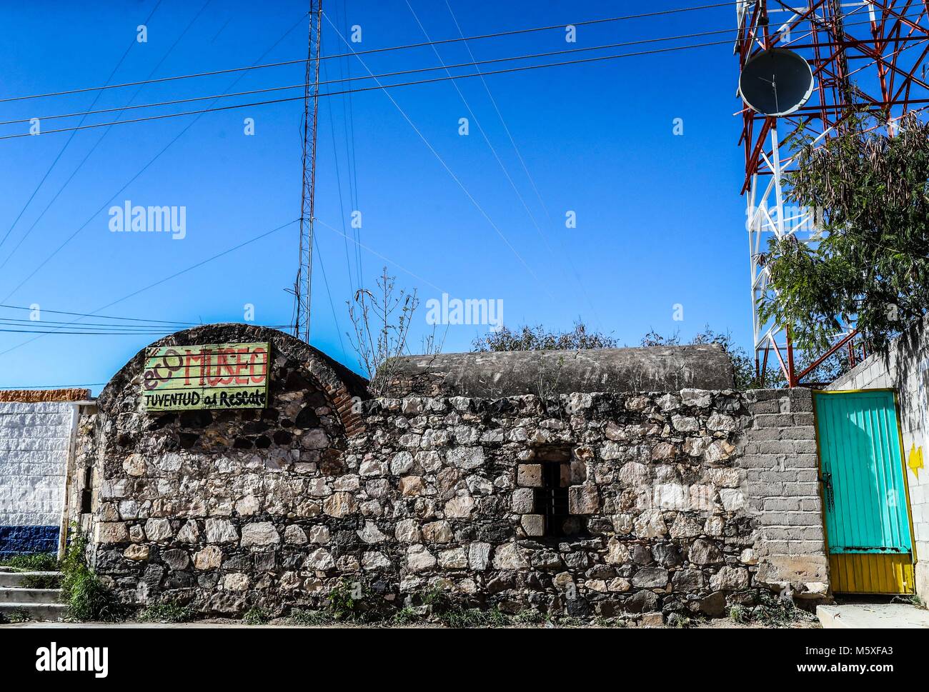 Museo de Piedra en el centro del pueblo de Cumpas que forma parte de la Ruta de la Sierra en Sonora Messico. 25enero2018 (foto:Luis Gutierrez/NortePh Foto Stock