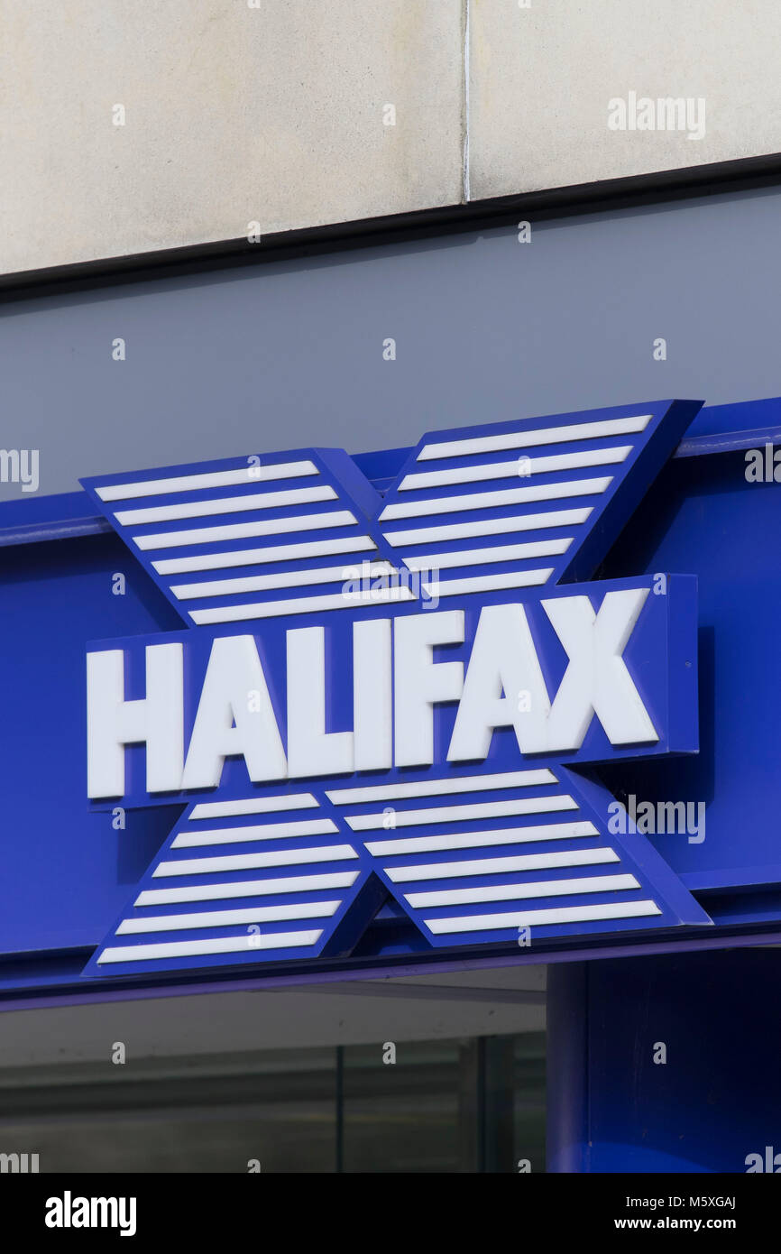 Halifax bank sign logo. Foto Stock