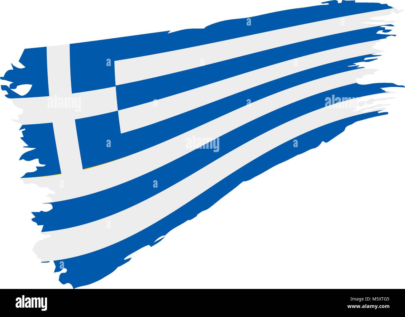 Bandiera della Grecia, illustrazione vettoriale Illustrazione Vettoriale