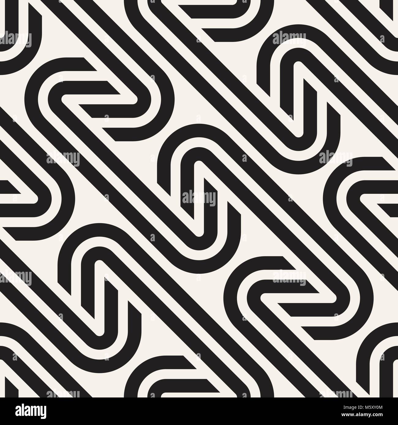 Vector seamless pattern del reticolo. Moderno ed elegante con texture trellis monocromatica. Ripetere griglia geometrica. Design semplice sfondo. Illustrazione Vettoriale