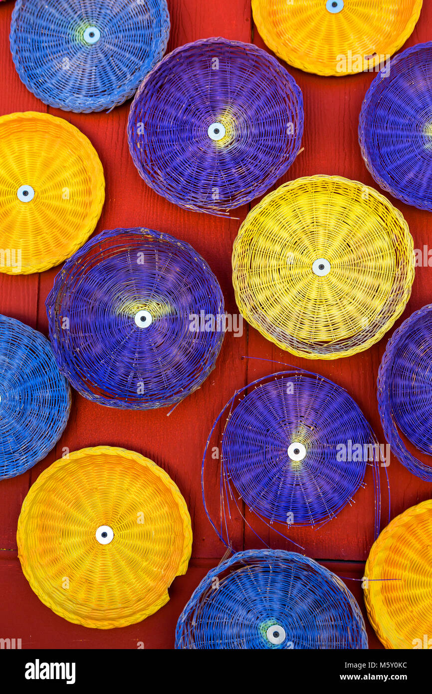 SD00050-00...Dakota del Sud - Cesti su una parete in Hill City. Foto Stock