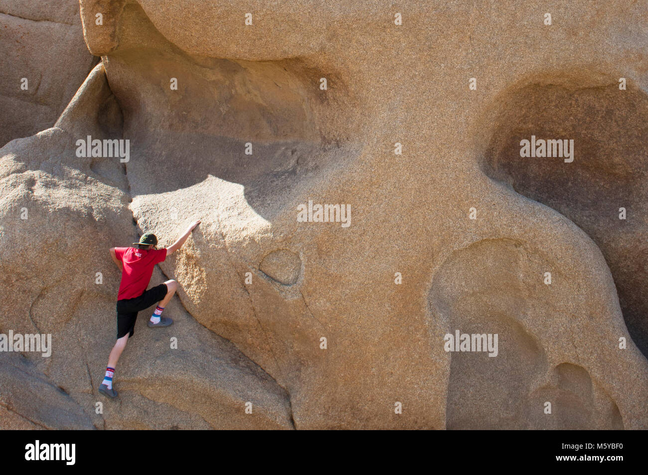 A Scrambling Skull Rock. Foto Stock