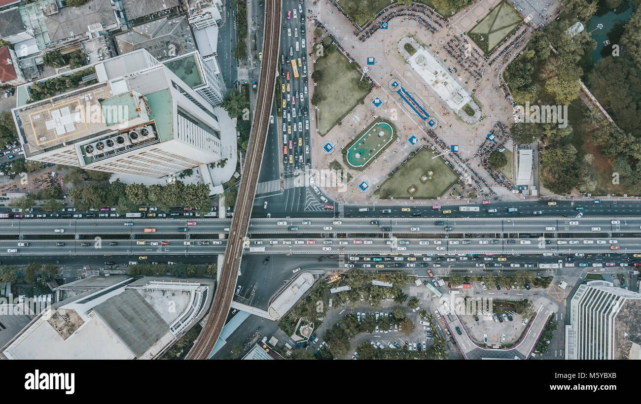 Bangkok drone foto Foto Stock