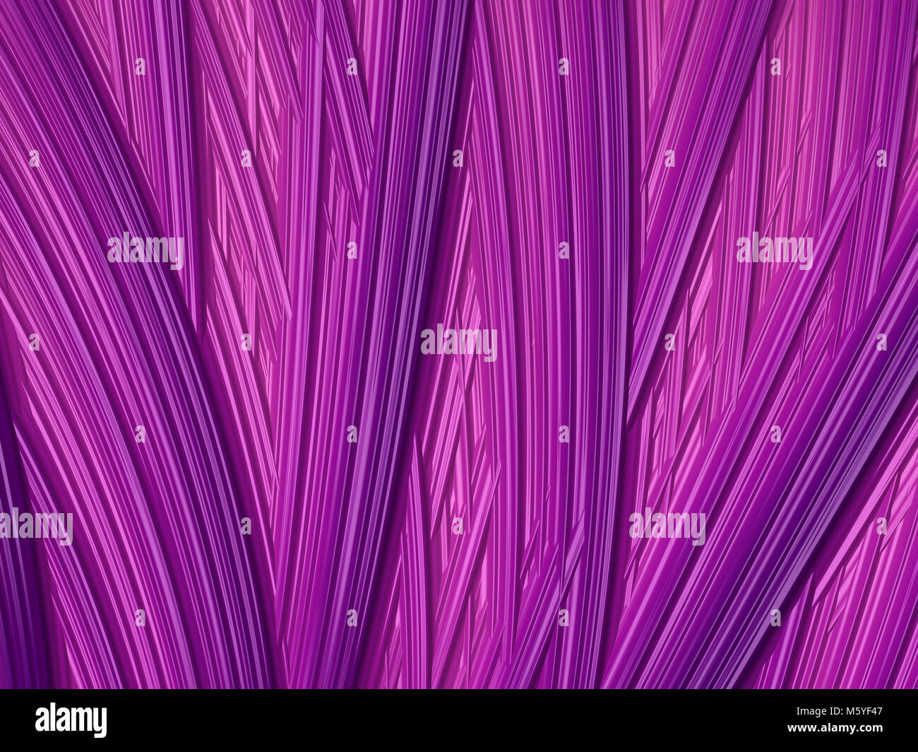 Abstract vibrante rosa brillante background frattale con linee lisce Foto Stock
