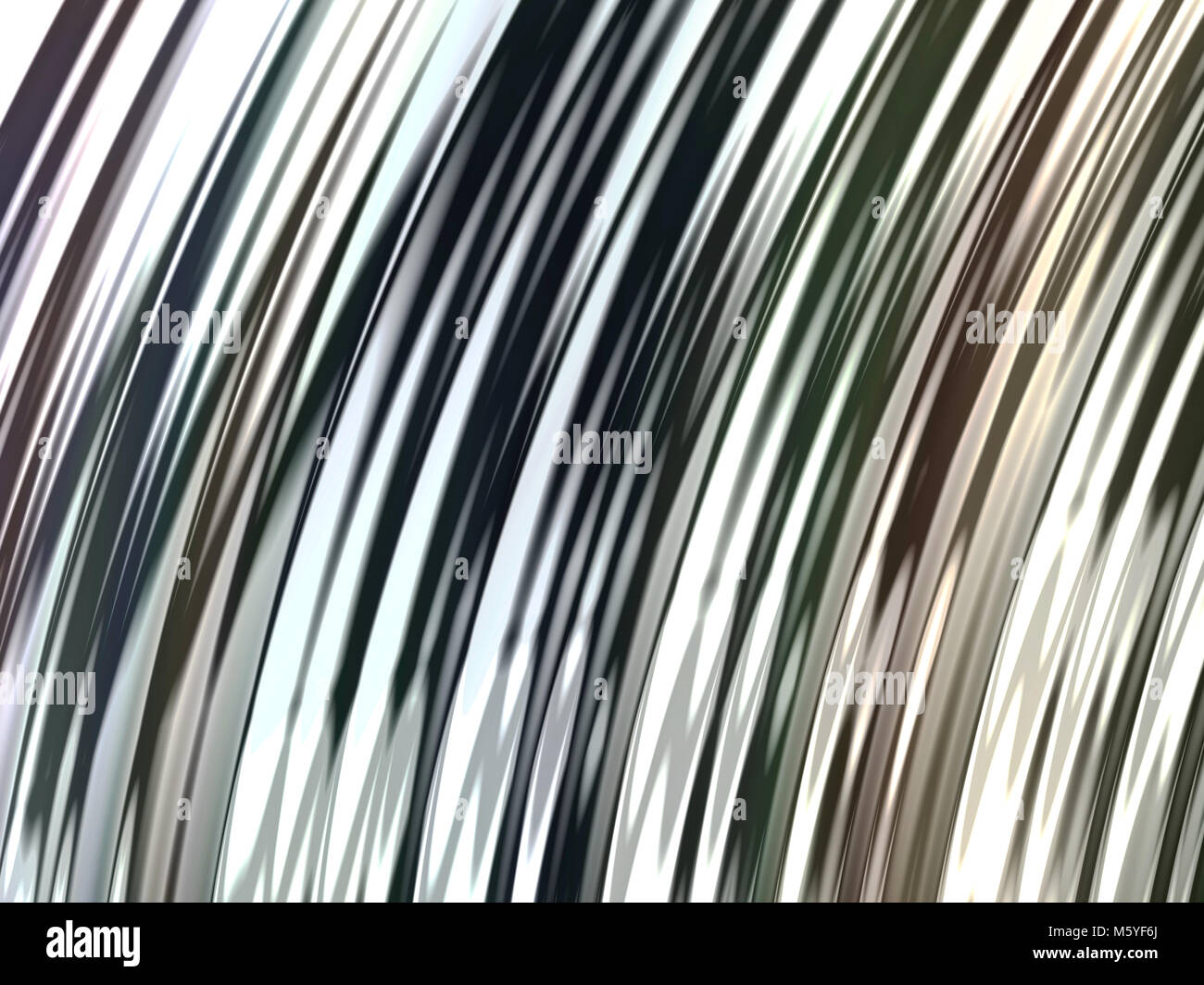 Il frattale techno grigio sfondo sfocato con strisce lucide e raggi Foto Stock